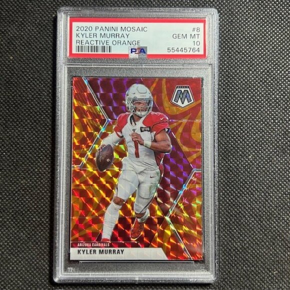 2020 Panini Mosaic Reactive Orange Prizm #8 Kyler Murray Cardinals PSA 10 GEM MT - Picture 1 of 2